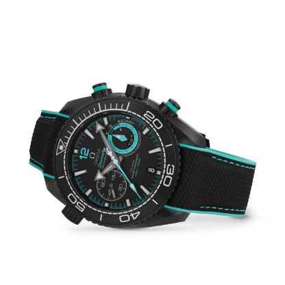 Zegarek męski Omega Seamaster Planet Ocean 600m Co-Axial Master Chronometer Chronograph 45,5 mm ETNZ Deep Black O21592465101003 - obrazek 4