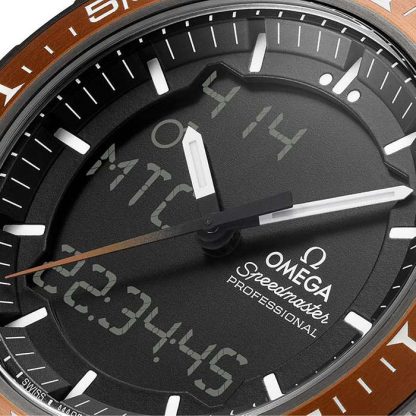 Zegarek męski Omega Speedmaster Time On Mars 45 mm O31890457901003 - obrazek 4
