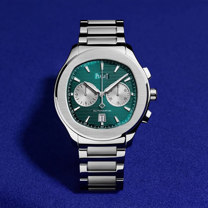 Zegarek męski Piaget Polo Chronograph 42 mm Zielony G0A49024 - obrazek 4