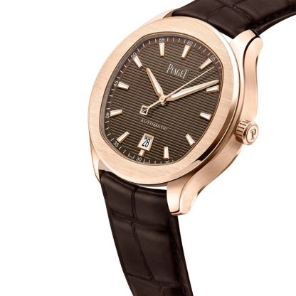 Zegarek męski Piaget Polo Date 42 mm brązowy G0A48021 - obrazek 2
