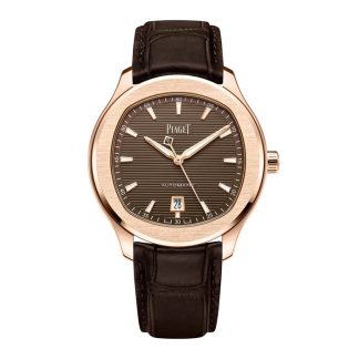 Zegarek męski Piaget Polo Date 42 mm brązowy G0A48021
