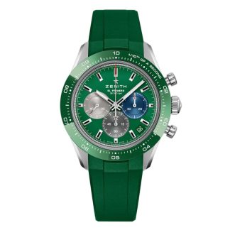 Zegarek męski Zenith Chronomaster Sport 41 mm Zielona guma 03.3119.3600/56.R952