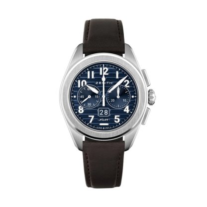 Zegarek męski Zenith Pilot Automatic 42,5 mm Niebieski 2 paski 03.4000.3652/51.I003 - obrazek 2