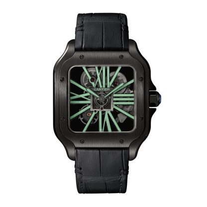 Zegarek szkieletowy Cartier Santos De Cartier WHSA0009 - obrazek 2