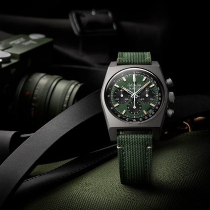 Zenith Chronomaster Automatic 37mm Męski zegarek Boutique Edition Zielony 97.T384.400/57.C856 - obrazek 2