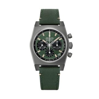 Zenith Chronomaster Automatic 37mm Męski zegarek Boutique Edition Zielony 97.T384.400/57.C856