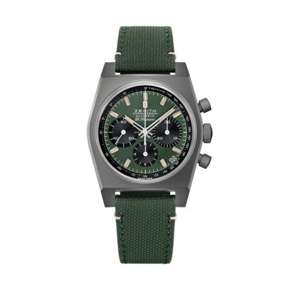 Zenith Chronomaster Automatic 37mm Męski zegarek Boutique Edition Zielony 97.T384.400/57.C856