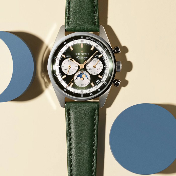Zenith Chronomaster Original 38mm Boutique Edition Zegarek męski Zielony 03.3400.3610/40.C912 - obrazek 2