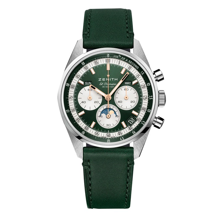 Zenith Chronomaster Original 38mm Boutique Edition Zegarek męski Zielony 03.3400.3610/40.C912
