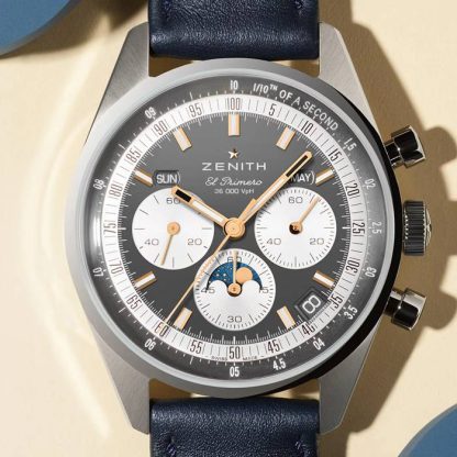 Zenith Chronomaster Original 38mm Zegarek Męski Szary 03.3400.3610/39.C910 - obrazek 2