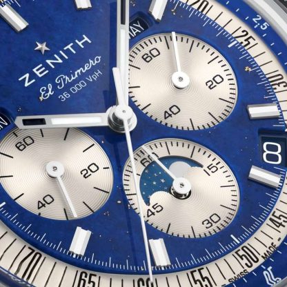Zenith Chronomaster Original Lapis Lazuli 38mm Zegarek męski 03.3400.3610/51.C910 - obrazek 4