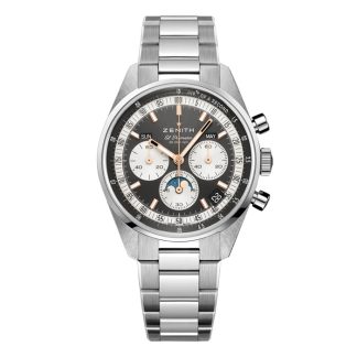 Zenith Chronomaster Original Stalowy 38mm Zegarek Męski Szary 03.3400.3610/39.M3200