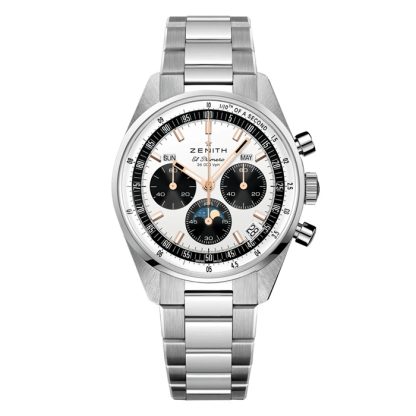 Zenith Chronomaster Original Stalowy zegarek męski 38 mm Srebrny 03.3400.3610/38.M3200