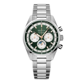Zenith Chronomaster Original Steel 38mm Boutique Edition Zegarek męski Zielony 03.3400.3610/40.M3200