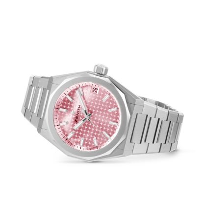 Zenith Defy Skyline 36mm Stalowy Zegarek Automatyczny Różowy 03.9400.670/18.I001 - obrazek 2