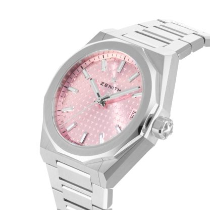 Zenith Defy Skyline 36mm Stalowy Zegarek Automatyczny Różowy 03.9400.670/18.I001 - obrazek 5