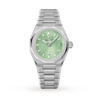 Zenith Defy Skyline 36mm Stalowy zegarek automatyczny Zielony 03.9400.670/61.I001