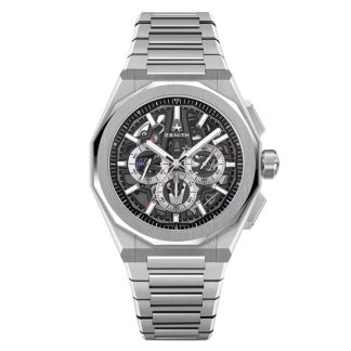 Zenith Defy Skyline Chronograph Skeleton 42mm Zegarek Męski Czarny Wymienny Pasek 03.9500.3600/78.I001