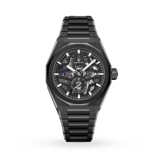 Zenith Defy Skyline Skeleton 41mm Zegarek Męski Czarny 49.9300.3620/78.I001