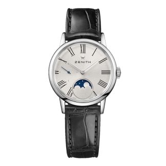 Zenith Elite Moonphase 33mm Stalowy zegarek damski 03.2330.692/02.C714